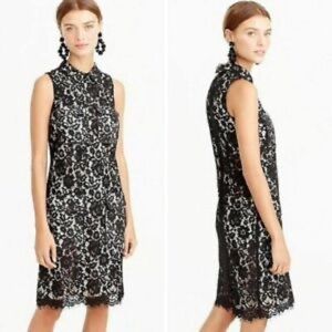 NWT J Crew Black Lace Shift Dress